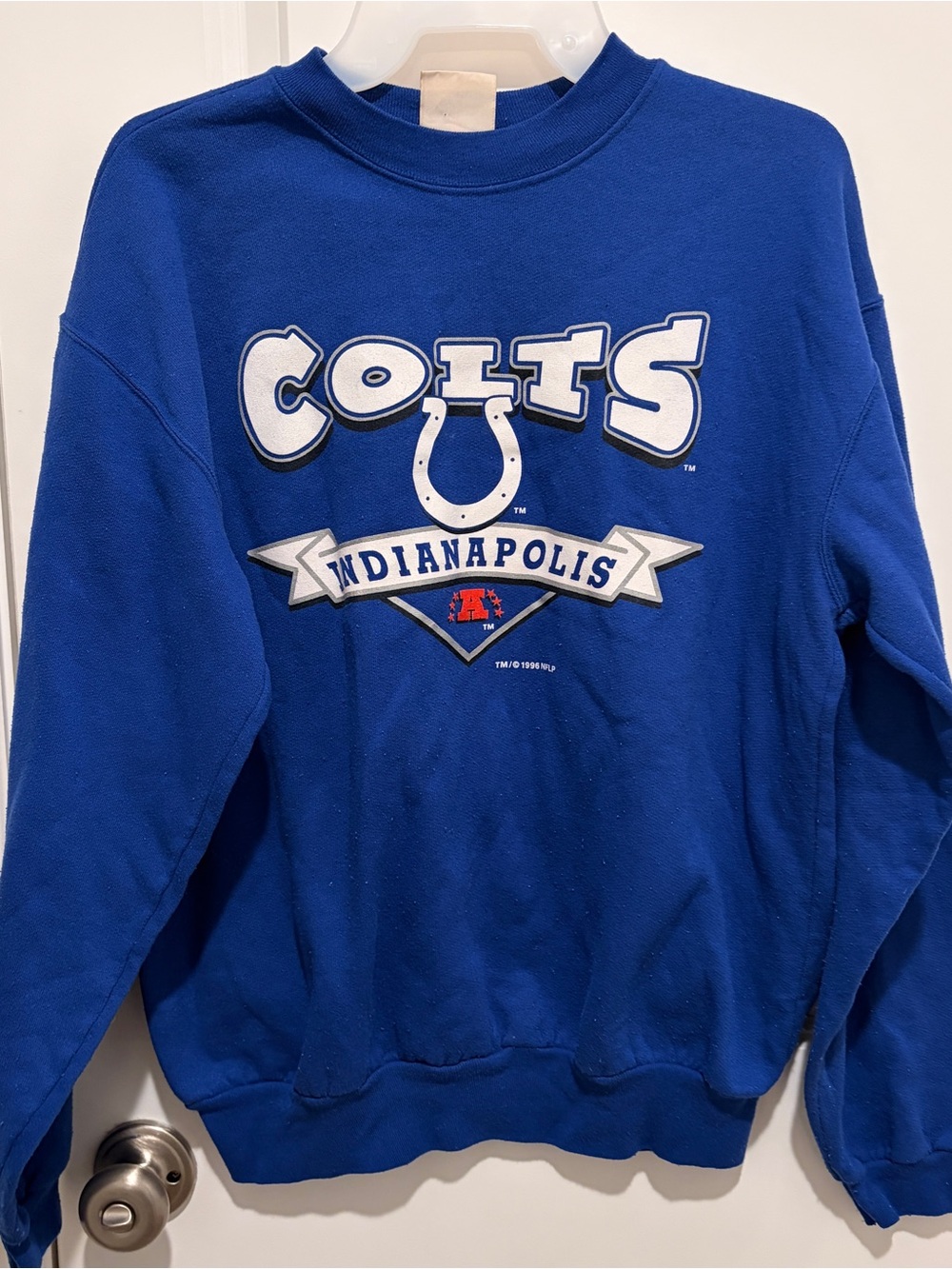 Vintage 1996 Indianapolis Colts Graphic Crewneck Sweatshirt